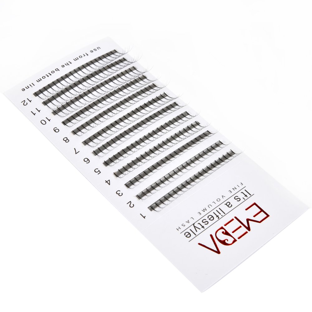 2020 Best Seller Korea PBT Fiber 0.07mm 0.05mm 3D Premade Fans Eyelash Extension YY79 